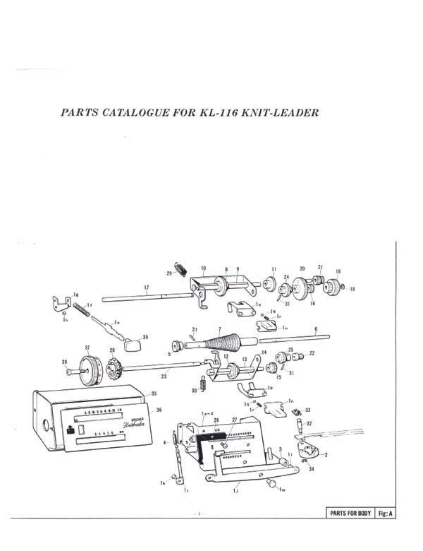 KL116 PARTS CATALOGUE 888398