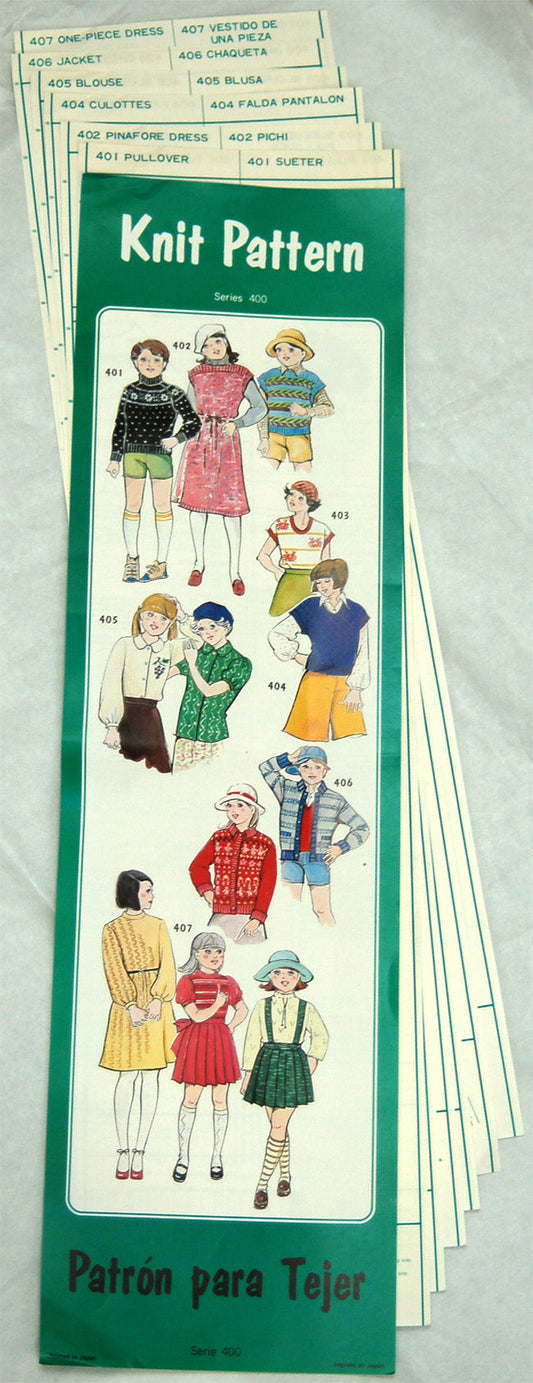 KNIT PATTERNS SERIES 400 for KR6 KR7